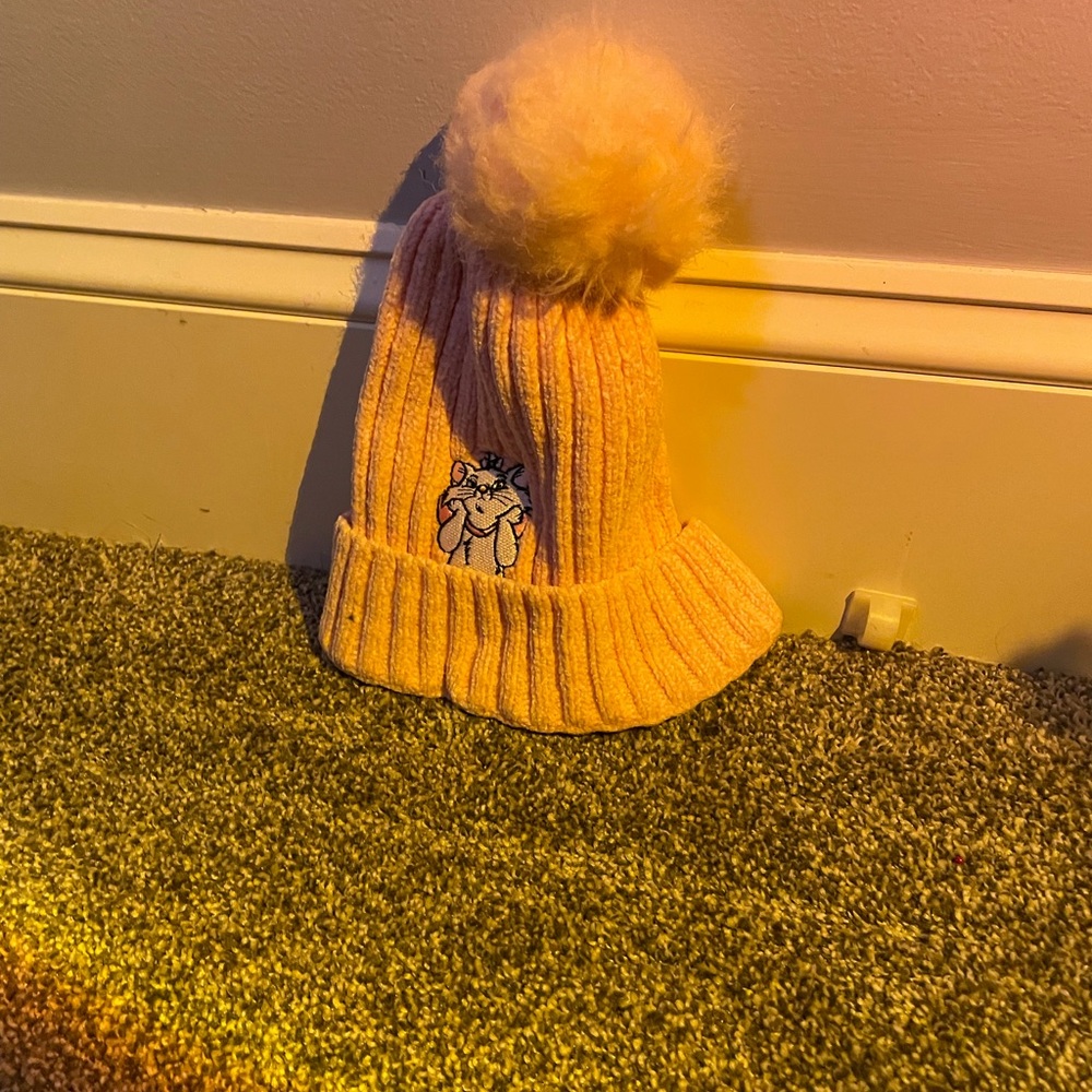 Pink snow hat